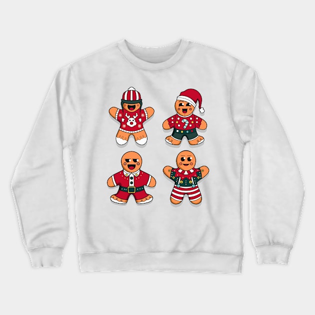 Ginger bread Cookies Crewneck Sweatshirt by Mako Design 